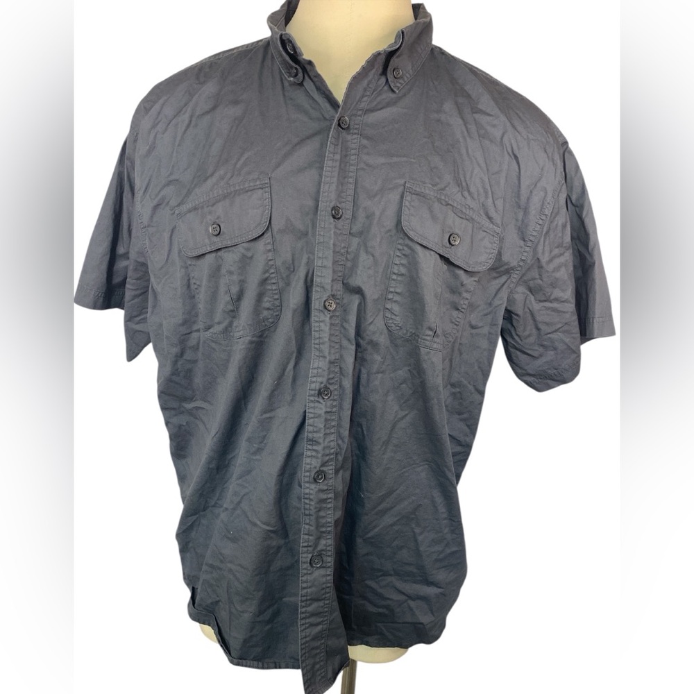Ridgecut Toughwear Men's Gray Short Sleeve Button-Up Shirt 3XL